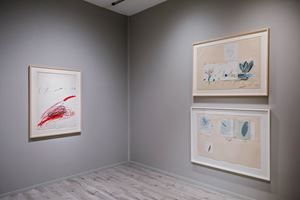 Cy Twombly, <a href='/art-galleries/gagosian-gallery/' target='_blank'>Gagosian</a>, Frieze Masters (3–6 October 2019). Courtesy Ocula. Photo: Charles Roussel.